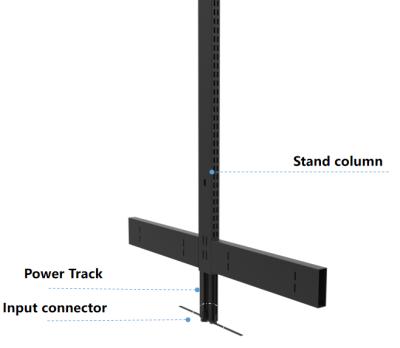 China Commercial Hidden Shelf Power Track Enclosed Shelf Power Track Commercial Used Shelf Power Rail System DC12V/24V 12A 15A for sale