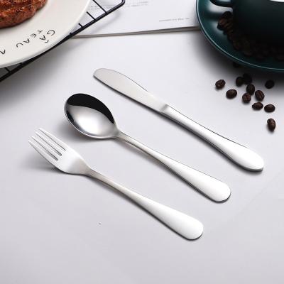 China Amazon Sustainable Hot Sale Dining Stainless Steel Spoon Fork Knife Cutlery Set Cutlery Set for sale