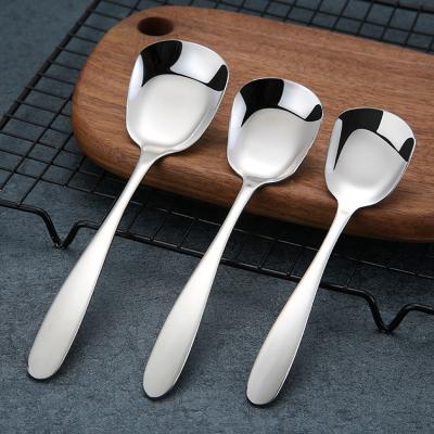 China High Quality Manufacturer 304 Stainless Steel Flat Bottom Spoon Viable Good Prices for sale