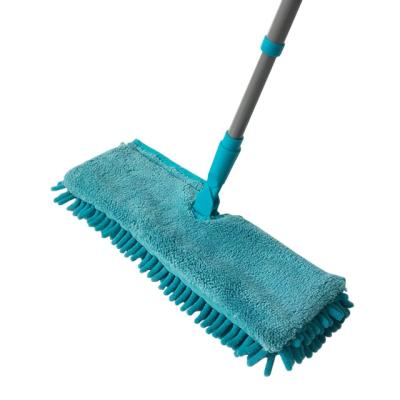 China Sustainable 360 ​​Rotation Household Mop Microfiber Double Sided Flat Mop Floor Quick Dry Cleaning Mop for sale