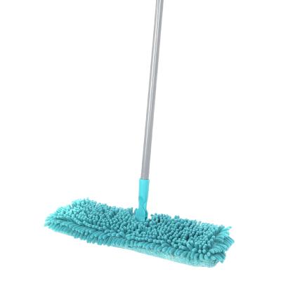 China Sustainable Household Cleaning Double Face Broom Chenille Cloth Flat Cover Water Absorbing Mop for sale