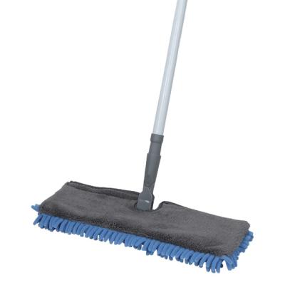 China Durable Home Tools Double Use Flat Wet Floor Mop Nonwoven Chenille Broom Cleaning Mop for sale