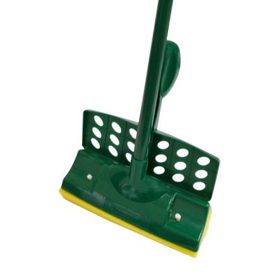 China Sustainable New Yujie Sponge Household Cleaning Mop With Telescopic Steel Handle And PP Wipe Dish for sale