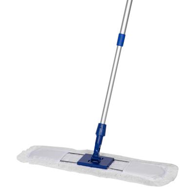 China Durable 360 ​​Rotation Steel Plate Dry Mop Magic Mop Floor Microfiber Flat Cleaning Mop For Home Cleaning for sale