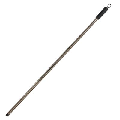 China Viable Household Broom Handle Stainless Steel Pole Broom Stick Cleaning Straight Handle for sale