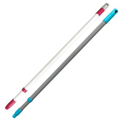 China Sustainable telescopic broom handle iron stick pole for broom, duster, window wiper for sale