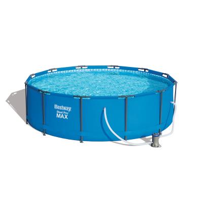 China Bestway 56260 Round Outdoor Above Ground Circular Swimming Pool For Adults And Children for sale