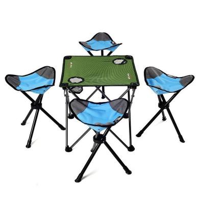 China Lightweight Portable Camping Folding Table And Modern Outdoor Easy Folding Chairs Set for sale