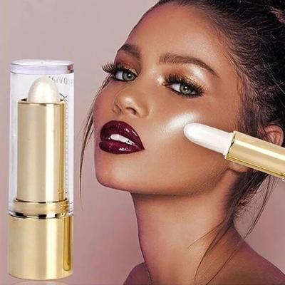 China Sunscreen 3 Colors 3D Face Brighten Highlighter Bar Cosmetic Contour Face Bronzer Shimmer Highlighter Stick Concealer Cream Makeup Tool for sale