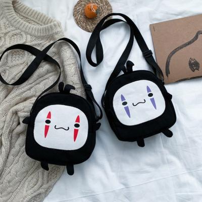 China Cartoon Toy Anime Spirited Away Cute No Face Man Plush Toy Hayao Miyazaki Messenger Bag for Kids Adults Kawaii School Bags Unisex for sale