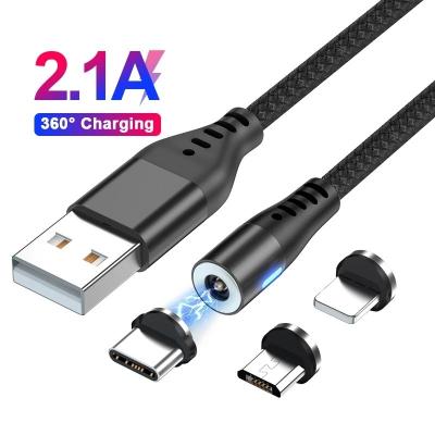 China Magnetic Charging Type 2.4A USB C Micro USB Phone Cable Magnet Phone Charger for iPhone 12 13 pro Max For Xiaomi for sale