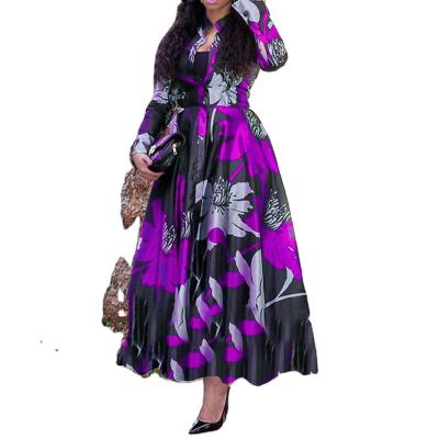 China 2021 anti-static new spring plus size women's clothing border hot selling style a line long party dress for sale