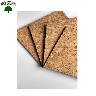 China Rustic Tiles RQ CORK Cork 3D Wall Panel Cheap Interior Wall Paneling For TV Wall for sale