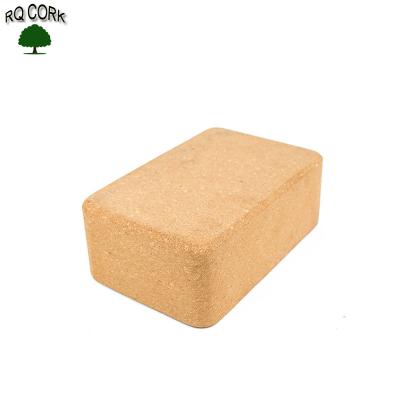 China Product Size 369 Fitness Exercises RQ CORK Natural Cork Yoga Brick Yoga Brick for sale