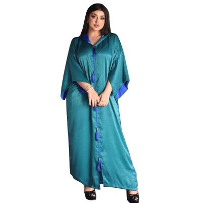 China Fashion 2021 Fashion Hijab Ramadan Abaya Caftan Dubai Turkey Muslim Islamic Long Eid Dresses Jilbab Vestidos Prayer Robe Kaftan for sale