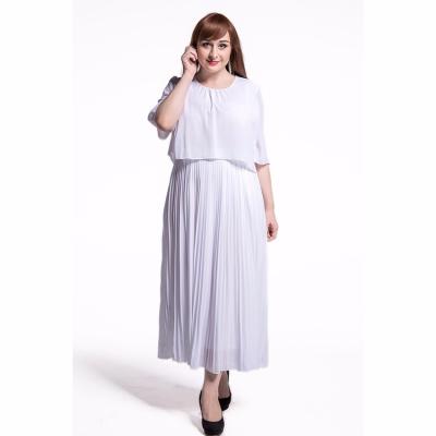 China Anti-Static White Plus Size Long Cape Chiffon Dresses Bohemian Dress for sale