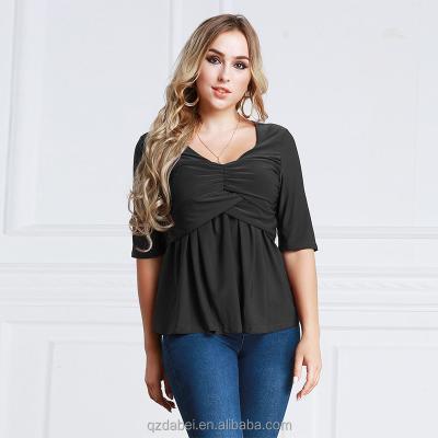 China Large viable blouse plus size fashion woman clothes for sale