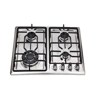 China Household hot sale 4 burners built in gas hob best new stainless steel cooktop flame gas stove for sale