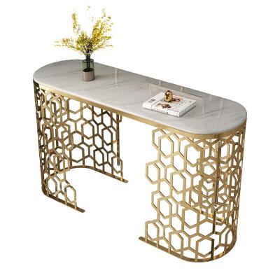 China Factory sale post modern luxury marble console tables of various post modern metal hardware for sale