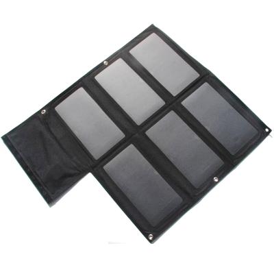 China High Efficient 40w Sunpower Portable Fast Charging Mobile Phone Power Bank UPS Solar Panel Charger Folding Bag for sale