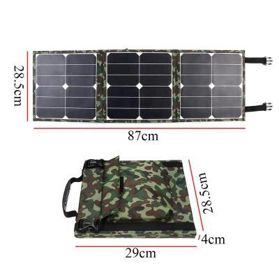 China Fast Charging Support 40W Outdoor Portable Solar Power Generator Station Folding Bag Folding Solar Panel for sale