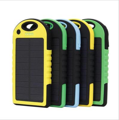 China Fast Charging Support Factory Cost 5000mAh Good Quality Battery Low Price Cheap Solar Power Bank Mobile Phone Charger for sale