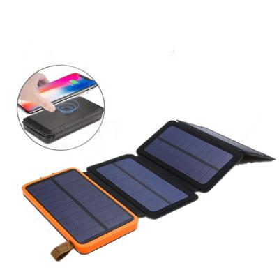 China Fast Fast Power Bank Bank Charge 30000mah Solar Power Support Charging Portable Solar Charger With Dual USB for sale