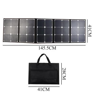 China Outdoor Fast UPS Portable Battery Bank Power Bank Solar Panel Supply Solar Panel Charger Bag Fast Charging Power System Support 100w Sunpower for sale