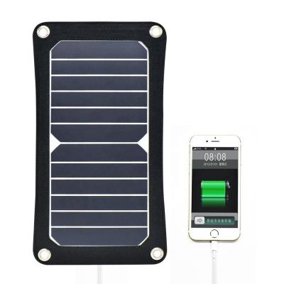 China Fast charge support factory price outdoor USB charging bags 6w solar folding panels sunpower folding solar panel for sale