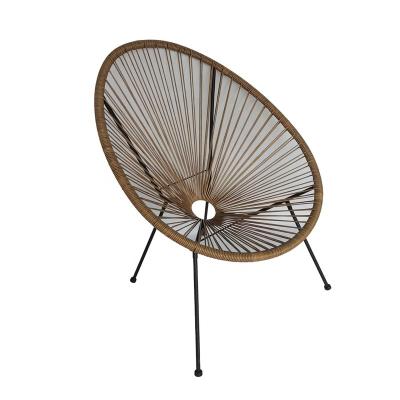 China Weather Furniture Outdoor Living Room Indoor Outdoor Dining Oversized Wicker Rattan Egg Chair for sale