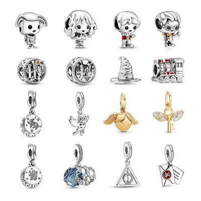 China High Quality Cute DIY Women Jewelry Charm Beads For Bracelet S925 Harry Charms Beads Silver To Make Jewelry for sale