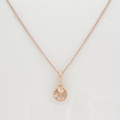 China Wholesale Fashion Simple CLASSIC Chain Women's Rose Gold Plated Necklaces Pendant Necklace for sale