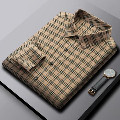 China Wholesale Anti Shrink Classic Plaid Long Sleeve Formal Men's Casual Shirts Customs Shirts For Men for sale