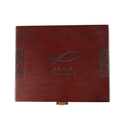 China Recyclable Made In China Factory Luxury Custom Laser Logo Jewelry Wooden Box Wooden Gift Storage Box for sale