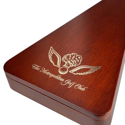 China Hot Selling Customized Handmade Scissors With Wooden Gift Box Triangle Small Luxurious Packaging Gift Box for sale