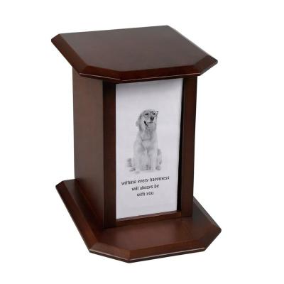 China High Quality Viable Products Cat Dogs Photo Wooden Box Pet Urn Viable Box for sale