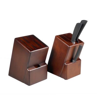 China Factory Wholesale Luxury Kitchen Supplies Solid Wood Custom Wooden Knife Holder for sale