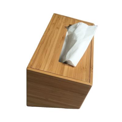 China Home Wholesale Bamboo Sturdy Tissue Paper Packaging Box Square Square Large Capacity for sale