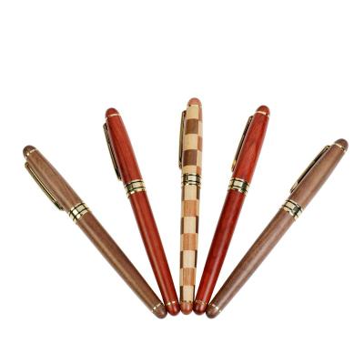 China Luxury Custom Logo Eco Laser - Gift Walnut Style Friendly New Design Wooden Fountain Pen for sale