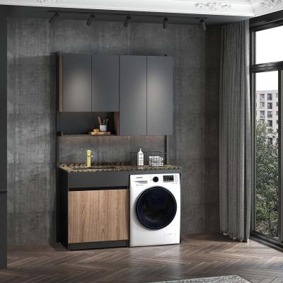 China Modern / European Modern Design Wash Laundry Sink Cabinet Balcony Cabinet for sale