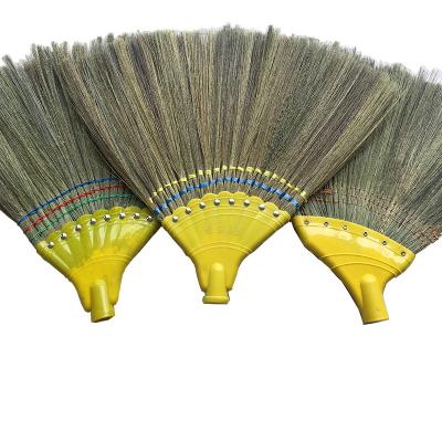 China High Quality Cheap Price Hot Selling Grass Broom Eco - Friendly With Plastic Handle for sale