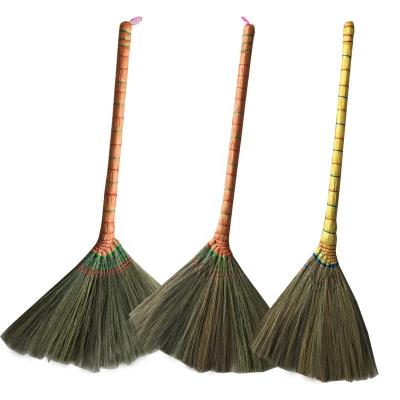 China Home Used Leaf Garden Tool Coconut Ekel India Outdoor Clean Grass Broom Raw Material for sale