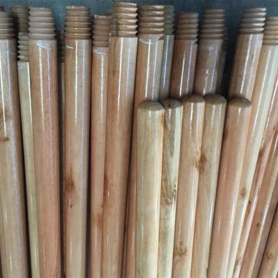 China Home Broom Wooden Plastic Materials Dome Handle Brush Plastic Broom Pole For Broom Varnished Handle for sale