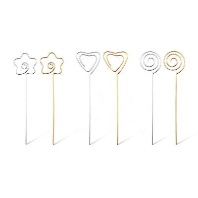 China Sustainable Wholesale 18/8 Stainless Steel Bar Tools Drink Stir Sticks Fruit Sticks Cocktail Picks for sale