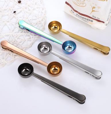 China Viable Wholesale 5 Different Colors Spikes Cute Metal Stainless Steel Coffee Doser Clips for sale