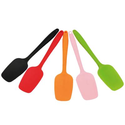 China Viable Kitchen Plants BPA Heat Resistant Nonstick Mini Small Silicone Scraper Free Spatula For Baking Pastry for sale