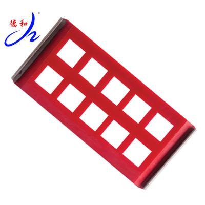 China Durable Polyurethane Vibrating Screen Mesh Rubber Sieve Plates Dewatering PU Mesh Screen for sale