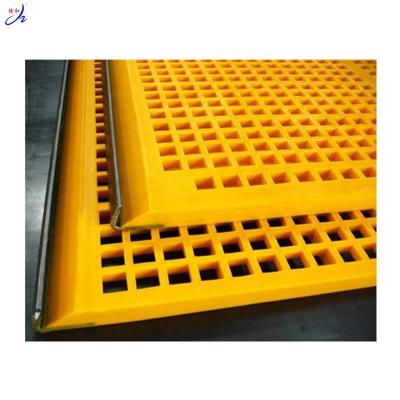 China Mineral Polyurethane Rubber Vibrating Screen Mesh Sieve Dewatering PU Mesh Screen for sale