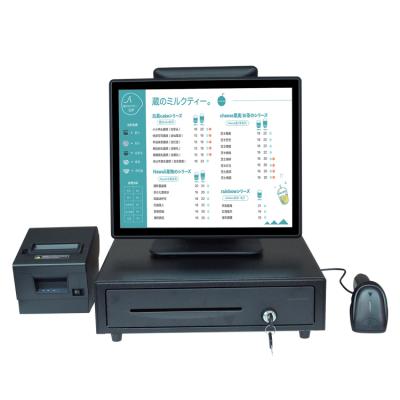 China Hotels / restaurant / retail store ect 17 inch in one pos system touch screen pos terminal cash register Te koop