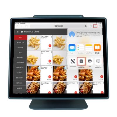 Cina 17 Inch All In One POS Display Cash Register Price Touch Screen POS Terminal System 64GB in vendita